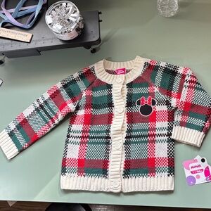 Disney Kid’s Plaid Cardigan
